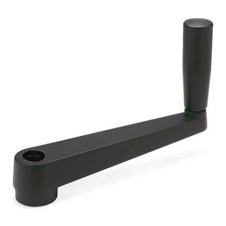 J.W. Winco GN471 Crank Handles, Aluminum, Revolving Handle, Through Round Bore - 5/16", 4.92" Long 2BB96